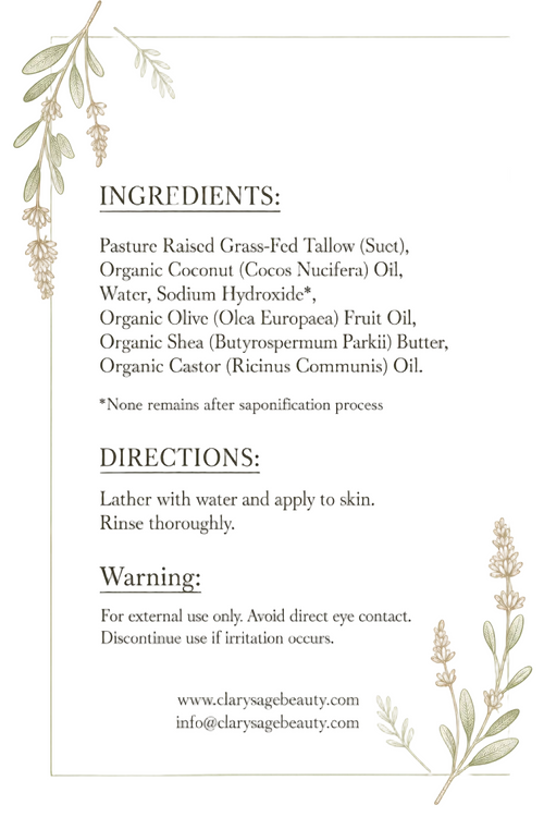 Free & Clear Tallow Soap