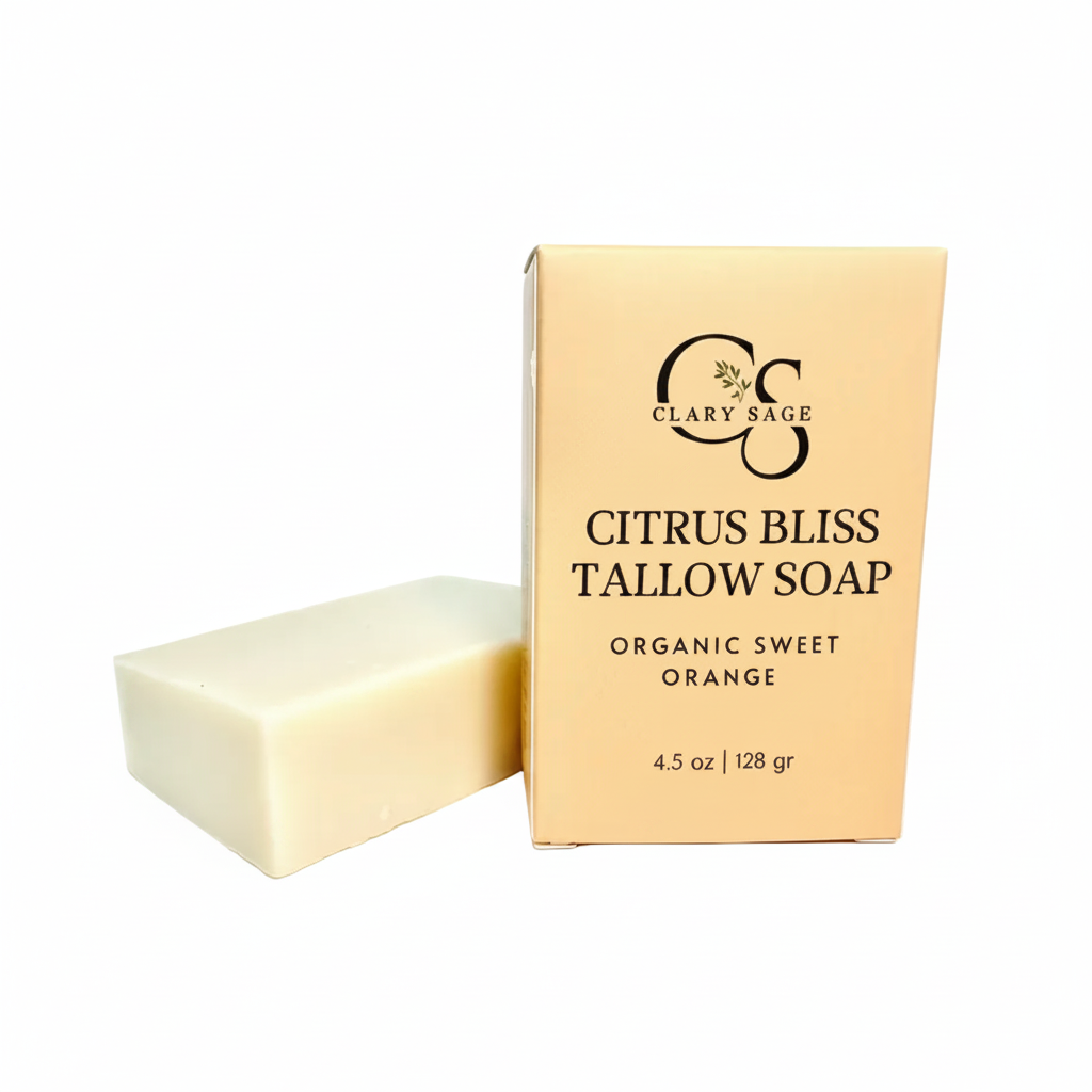 Citrus Bliss Soap - Clean Background